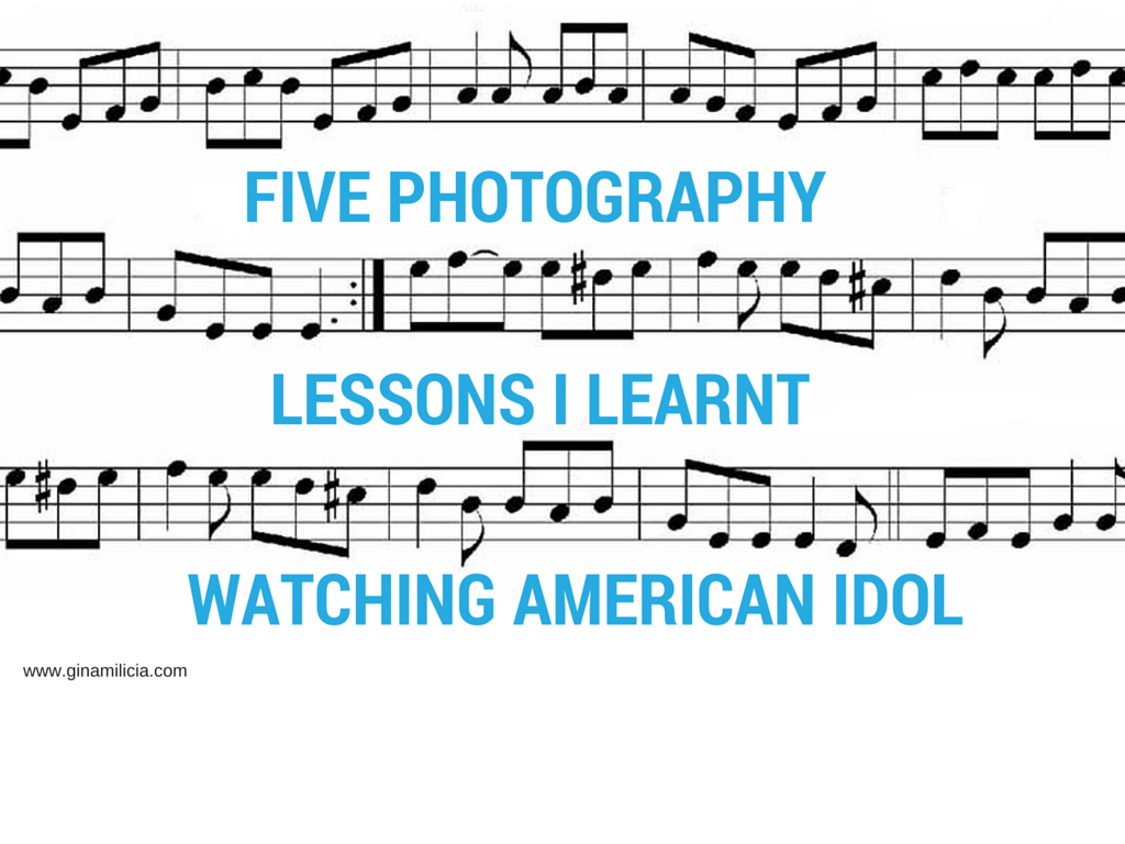 Five photography lessons