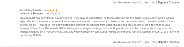 iTunes review Katrina