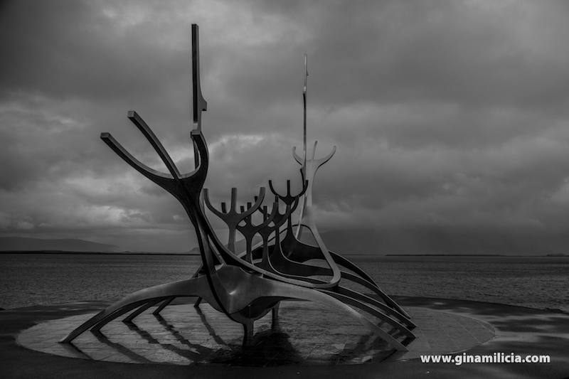 Above: Sun Voyager (Icelandic: Sólfar) is a sculpture by Jón Gunnar Árnason