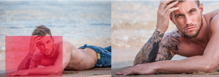 beach dude head crop photography comparison