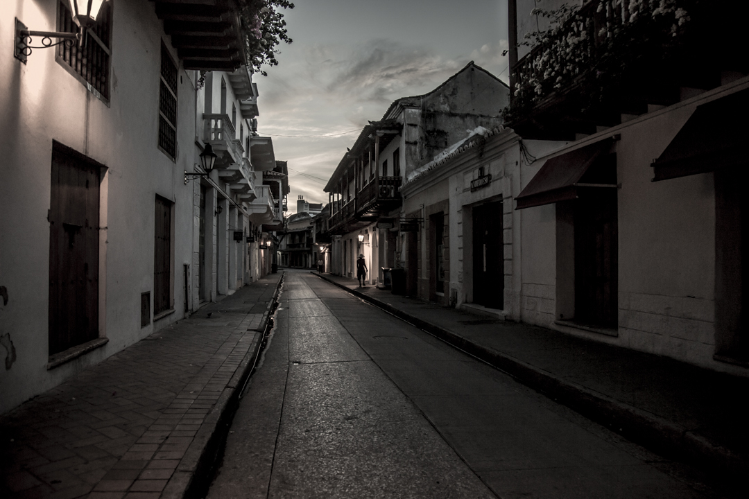 Above: The streets of Cartagena, Colombia at dawn, processed using my Escher Lightroom preset, exclusive to Gold Community members this month.