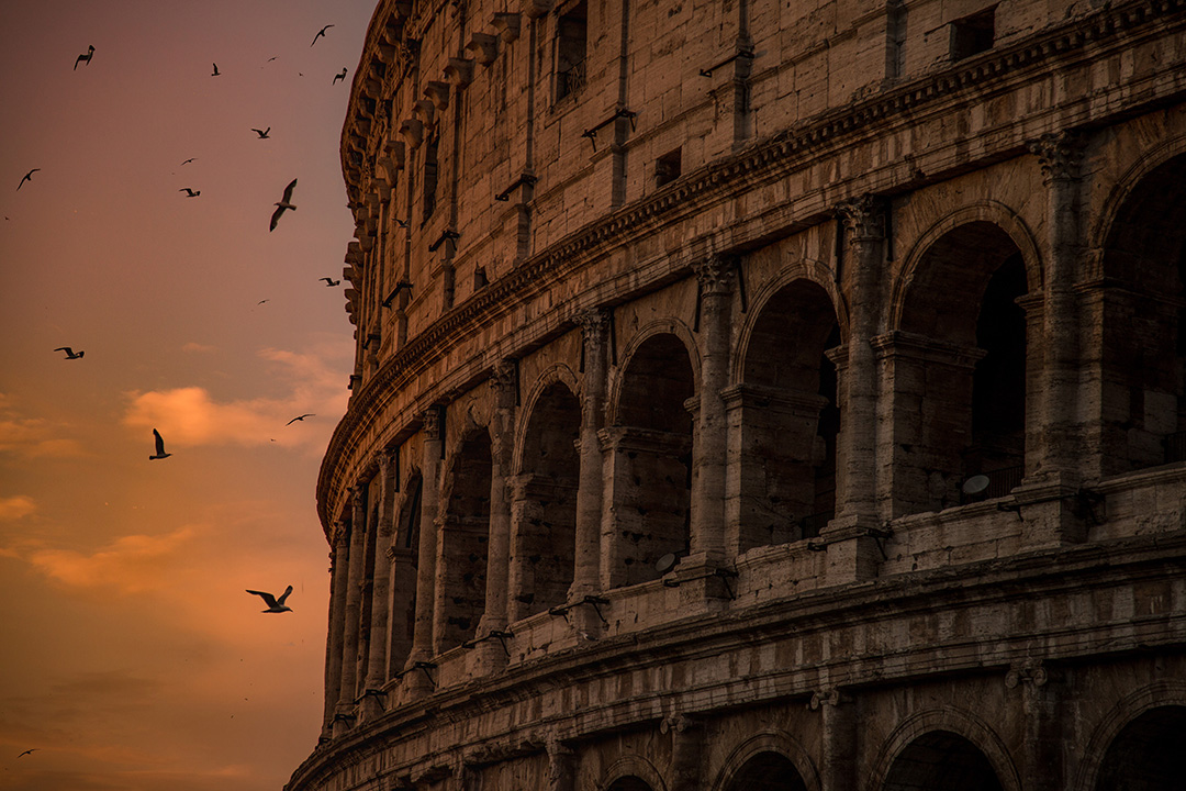 Above: I photographed the Colosseum in Rome at sunrise using my 5DMK111 ISO 400 @ 1/1000th sec F4 