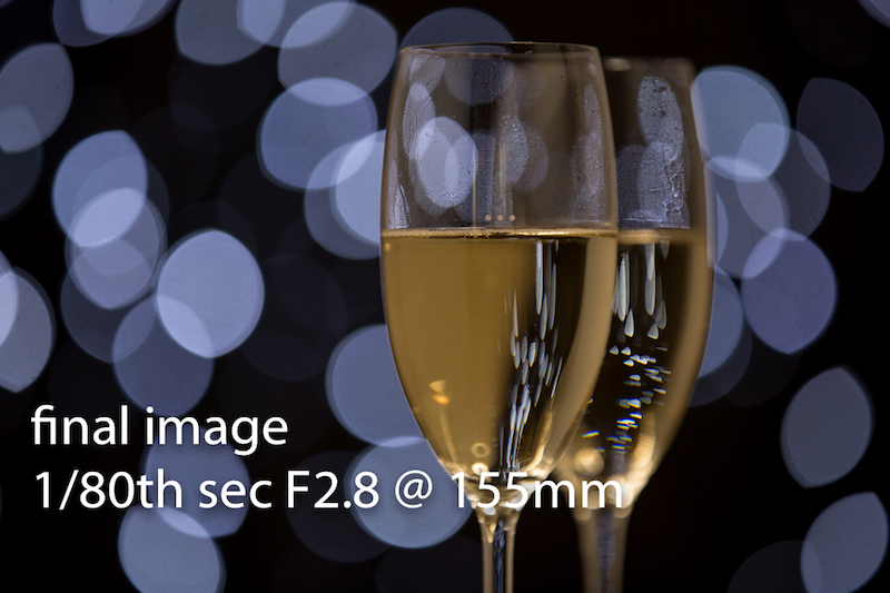 final image champagne glasses with bokeh